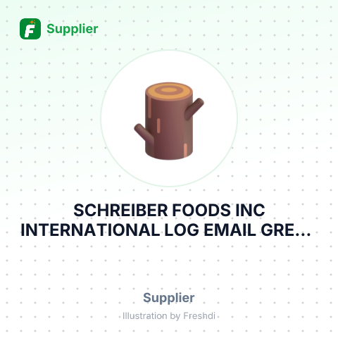 SCHREIBER FOODS INC INTERNATIONAL LOG EMAIL GREEN BAY WI US – summary card, no photo uploaded yet