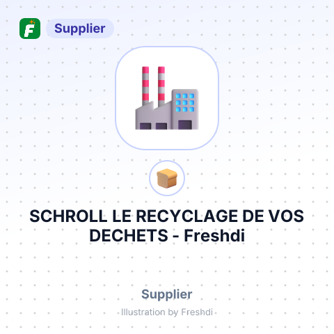 SCHROLL LE RECYCLAGE DE VOS DECHETS – summary card, no photo uploaded yet