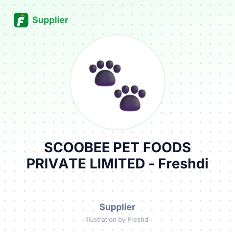 SCOOBEE PET FOODS PRIVATE LIMITED – summary card, no photo uploaded yet