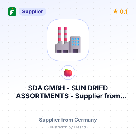 SDA GMBH - SUN DRIED ASSORTMENTS – summary card, no photo uploaded yet