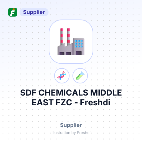 SDF CHEMICALS MIDDLE EAST FZC – summary card, no photo uploaded yet