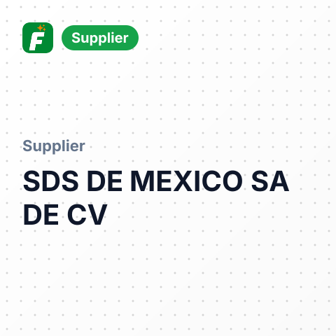 SDS DE MEXICO SA DE CV – summary card, no photo uploaded yet
