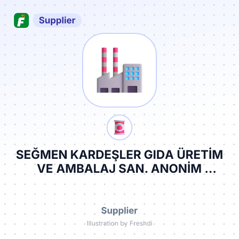 SEĞMEN KARDEŞLER GIDA ÜRETİM VE AMBALAJ SAN. ANONİM ŞİRKETİ – summary card, no photo uploaded yet