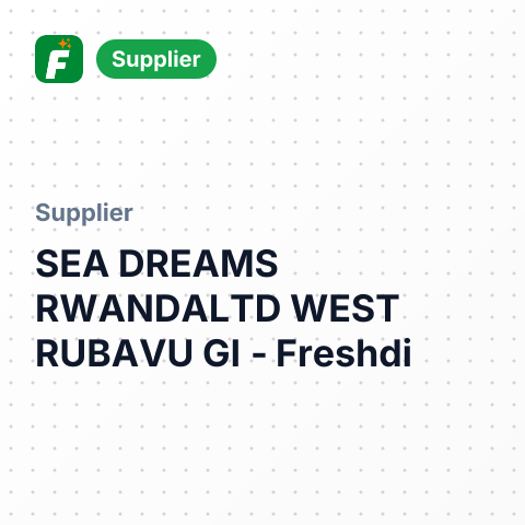 SEA DREAMS RWANDALTD WEST RUBAVU GI – summary card, no photo uploaded yet