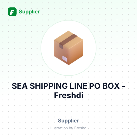 SEA SHIPPING LINE PO BOX – summary card, no photo uploaded yet
