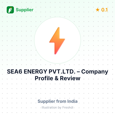SEA6 ENERGY PVT.LTD. – summary card, no photo uploaded yet