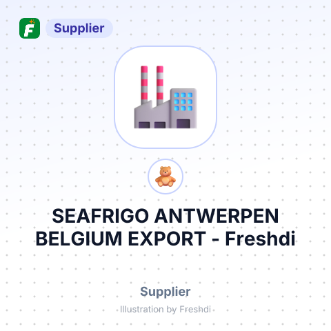 SEAFRIGO ANTWERPEN BELGIUM EXPORT – summary card, no photo uploaded yet