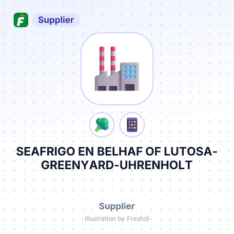 SEAFRIGO EN BELHAF OF LUTOSA-GREENYARD-UHRENHOLT – summary card, no photo uploaded yet