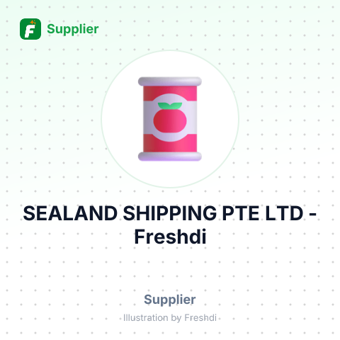 SEALAND SHIPPING PTE LTD – summary card, no photo uploaded yet