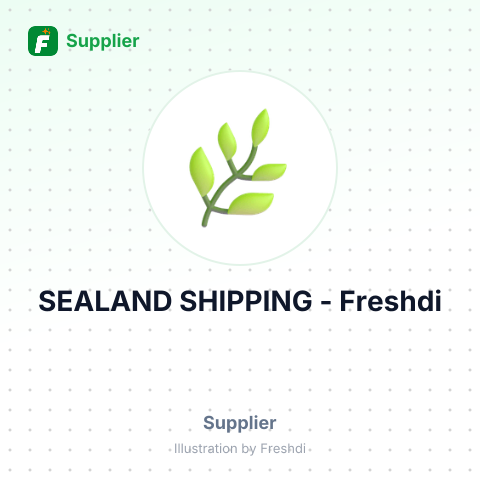 SEALAND SHIPPING – summary card, no photo uploaded yet