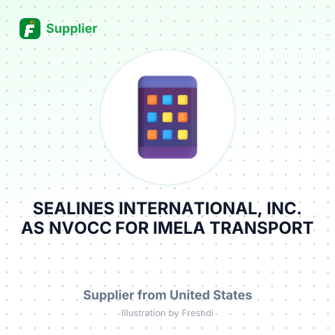 SEALINES INTERNATIONAL, INC. AS NVOCC FOR IMELA TRANSPORT – summary card, no photo uploaded yet