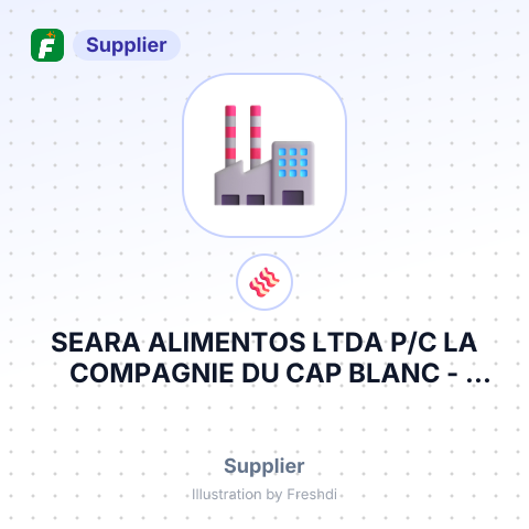 SEARA ALIMENTOS LTDA P/C LA COMPAGNIE DU CAP BLANC – summary card, no photo uploaded yet