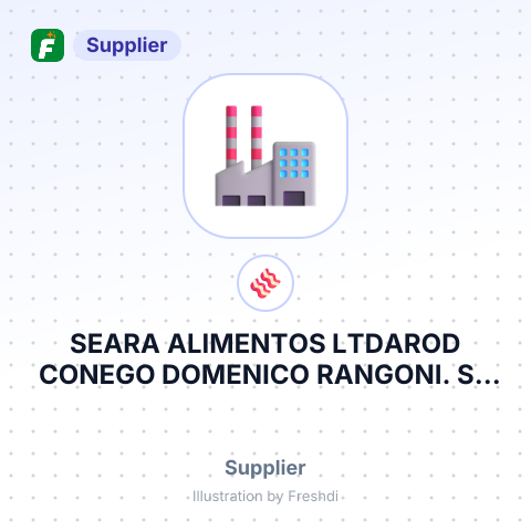 SEARA ALIMENTOS LTDAROD CONEGO DOMENICO RANGONI. S – summary card, no photo uploaded yet