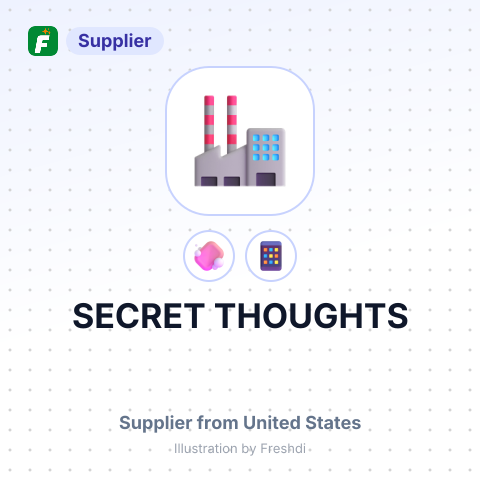 SECRET THOUGHTS – summary card, no photo uploaded yet