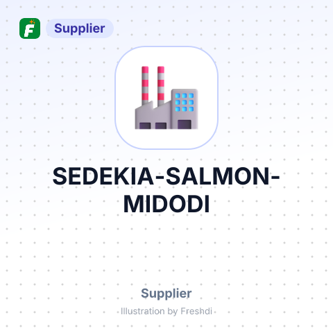 SEDEKIA SALMON MIDODI – summary card, no photo uploaded yet
