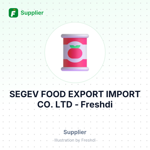 SEGEV FOOD EXPORT IMPORT CO. LTD – summary card, no photo uploaded yet