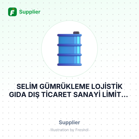 SELİM GÜMRÜKLEME LOJİSTİK GIDA DIŞ TİCARET SANAYİ LİMİTED ŞİRKETİ – summary card, no photo uploaded yet