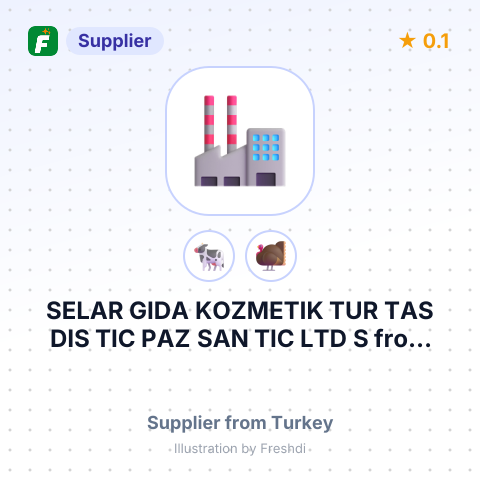 SELAR GIDA KOZMETIK TUR TAS DIS TIC PAZ SAN TIC LTD S – summary card, no photo uploaded yet