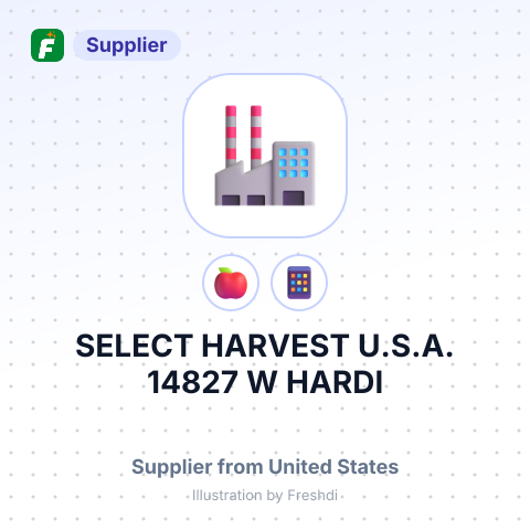 SELECT HARVEST U.S.A. 14827 W HARDI – summary card, no photo uploaded yet