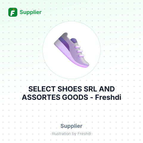 SELECT SHOES SRL AND ASSORTES GOODS – summary card, no photo uploaded yet