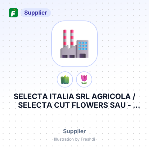 SELECTA ITALIA SRL AGRICOLA / SELECTA CUT FLOWERS SAU – summary card, no photo uploaded yet