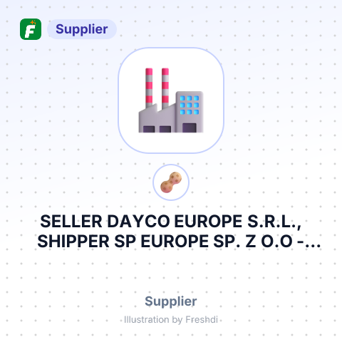 SELLER DAYCO EUROPE S.R.L., SHIPPER SP EUROPE SP. Z O.O – summary card, no photo uploaded yet