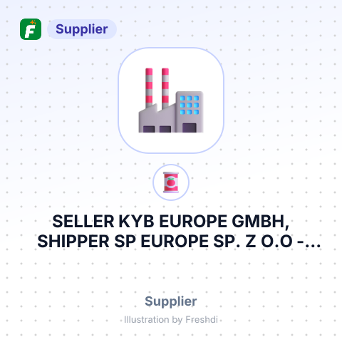 SELLER KYB EUROPE GMBH, SHIPPER SP EUROPE SP. Z O.O – summary card, no photo uploaded yet