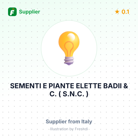 SEMENTI E PIANTE ELETTE BADII & C. ( S.N.C. ) – summary card, no photo uploaded yet