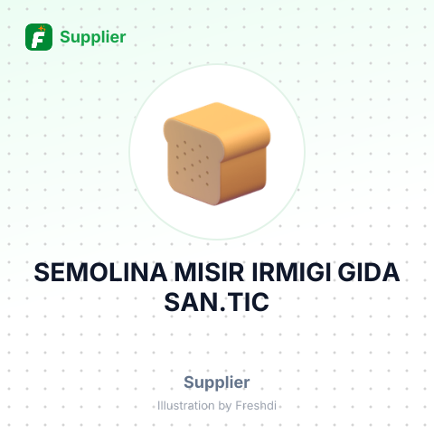 SEMOLINA MISIR IRMIGI GIDA SAN.TIC – summary card, no photo uploaded yet