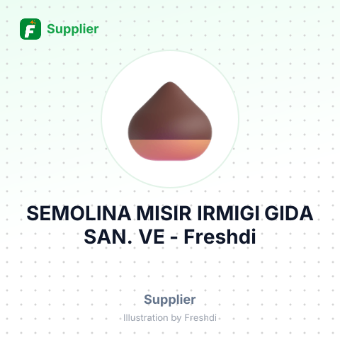 SEMOLINA MISIR IRMIGI GIDA SAN. VE – summary card, no photo uploaded yet