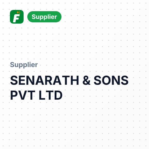 SENARATH & SONS PVT LTD – summary card, no photo uploaded yet