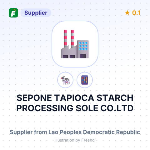 SEPONE TAPIOCA STARCH PROCESSING SOLE CO.LTD – summary card, no photo uploaded yet