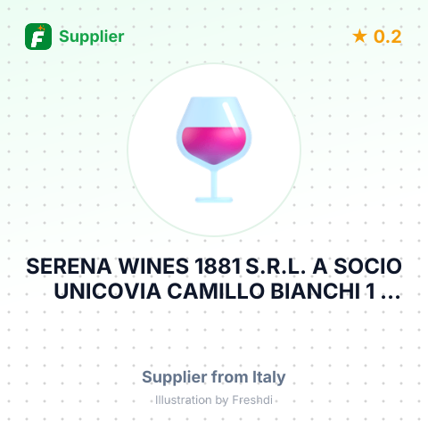 SERENA WINES 1881 S.R.L. A SOCIO UNICOVIA CAMILLO BIANCHI 1 31015 CONEGLIANO ITALY – summary card, no photo uploaded yet