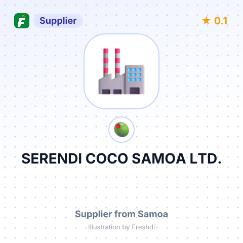SERENDI COCO SAMOA LTD. – summary card, no photo uploaded yet