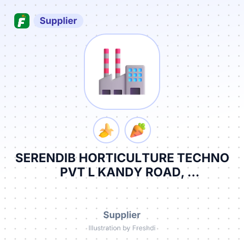 SERENDIB HORTICULTURE TECHNO PVT L KANDY ROAD, KALAGEDIHENA. TSO- TIN & VAT FOR NEW ADDRESS DDC RMU ORDER – summary card, no photo uploaded yet