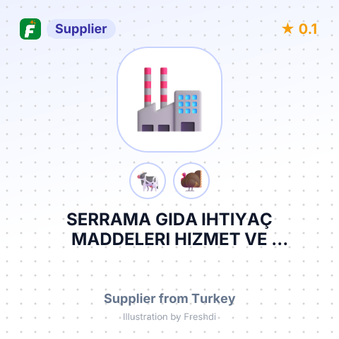 SERRAMA GIDA IHTIYAÇ MADDELERI HIZMET VE PAZARLAMA NAKLIYAT SAN TIC LTD STI – summary card, no photo uploaded yet