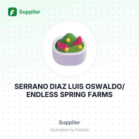 SERRANO DIAZ LUIS OSWALDO/ENDLESS SPRING FARMS – summary card, no photo uploaded yet