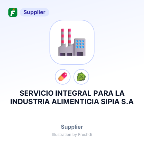 SERVICIO INTEGRAL PARA LA INDUSTRIA ALIMENTICIA SIPIA S.A – summary card, no photo uploaded yet