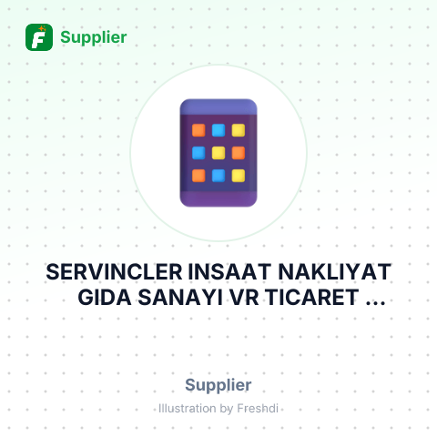 SERVINCLER INSAAT NAKLIYAT GIDA SANAYI VR TICARET ASISTANBUL TURKEY – summary card, no photo uploaded yet
