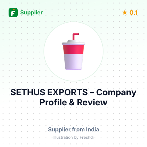 SETHUS EXPORTS – summary card, no photo uploaded yet