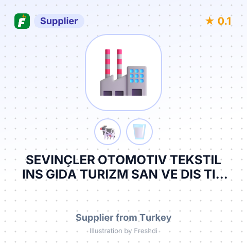 SEVINÇLER OTOMOTIV TEKSTIL INS GIDA TURIZM SAN VE DIS TIC AS – summary card, no photo uploaded yet