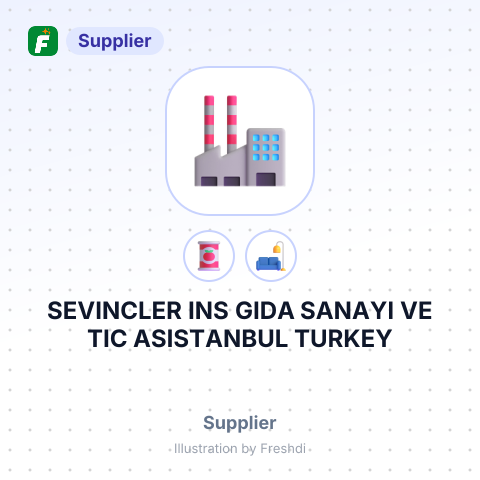 SEVINCLER INS GIDA SANAYI VE TIC ASISTANBUL TURKEY – summary card, no photo uploaded yet