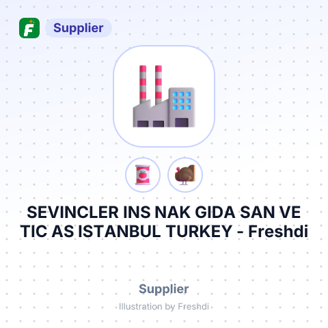 SEVINCLER INS NAK GIDA SAN VE TIC AS ISTANBUL TURKEY – summary card, no photo uploaded yet