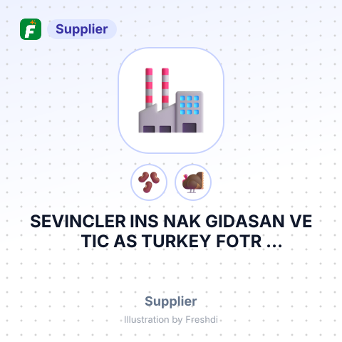 SEVINCLER INS NAK GIDASAN VE TIC AS TURKEY FOTR THEACCOUNT OF MCD GENARAL TRADING LLC – summary card, no photo uploaded yet