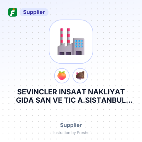 SEVINCLER INSAAT NAKLIYAT GIDA SAN VE TIC A.SISTANBUL TURKEY – summary card, no photo uploaded yet