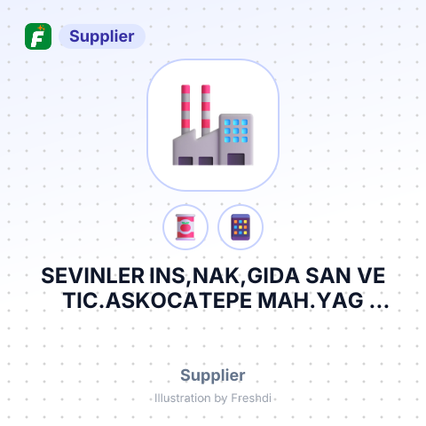 SEVINLER INS,NAK,GIDA SAN VE TIC.ASKOCATEPE MAH.YAG ISKELSI CAD.MEGACENTERC/ – summary card, no photo uploaded yet
