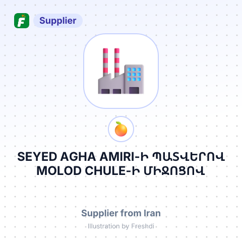 SEYED AGHA AMIRI-Ի ՊԱՏՎԵՐՈՎ MOLOD CHULE-Ի ՄԻՋՈՑՈՎ – summary card, no photo uploaded yet