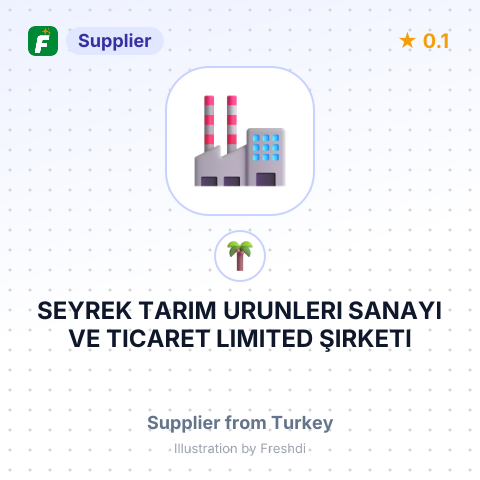 SEYREK TARIM URUNLERI SANAYI VE TICARET LIMITED ŞIRKETI – summary card, no photo uploaded yet