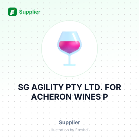 SG AGILITY PTY LTD. FOR ACHERON WINES P – summary card, no photo uploaded yet