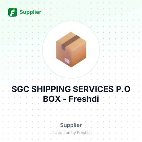 SGC SHIPPING SERVICES P.O BOX – summary card, no photo uploaded yet